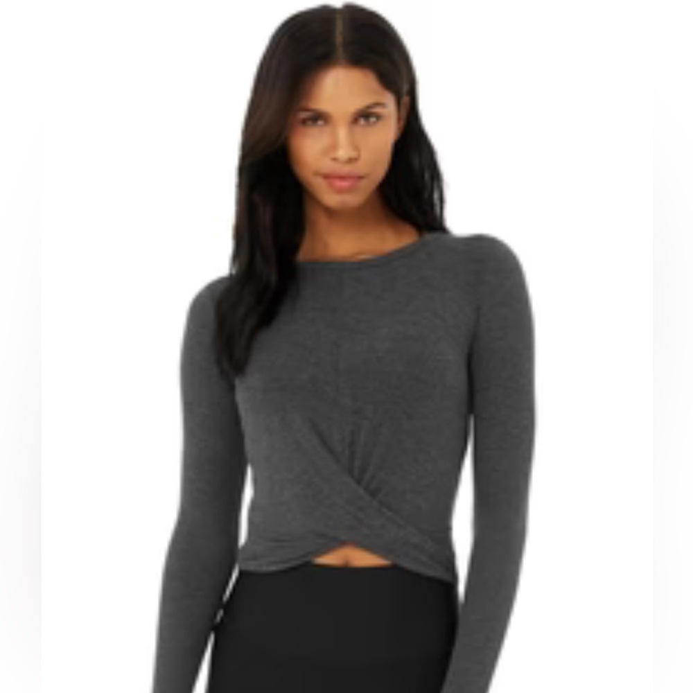 Cover Long Sleeve Top (XS) Anthracite Heather
